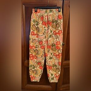 Urban Outfitters Floral Corduroy Joggers Sz XS